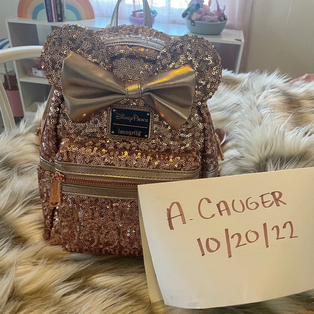 Rose gold loungefly backpack